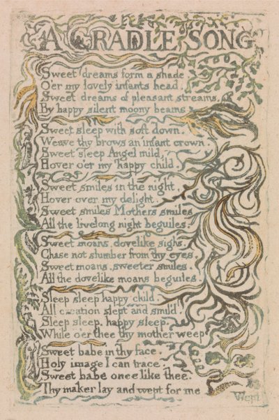 Songs of Innocence and of Experience, Plate 26 by William Blake